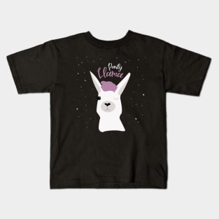 Party Llama Black Kids T-Shirt